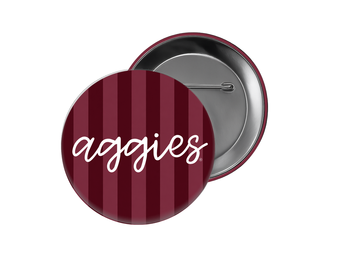 Texas A&M - Aggie Preppy Stripe Button