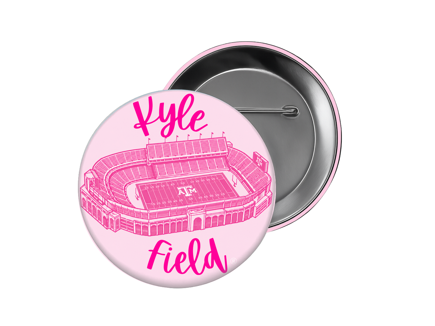 Texas A&M - Pink Kyle Field Button