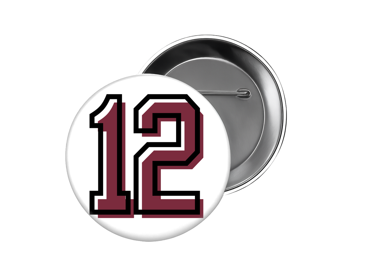 Texas A&M - Maroon 12 Button