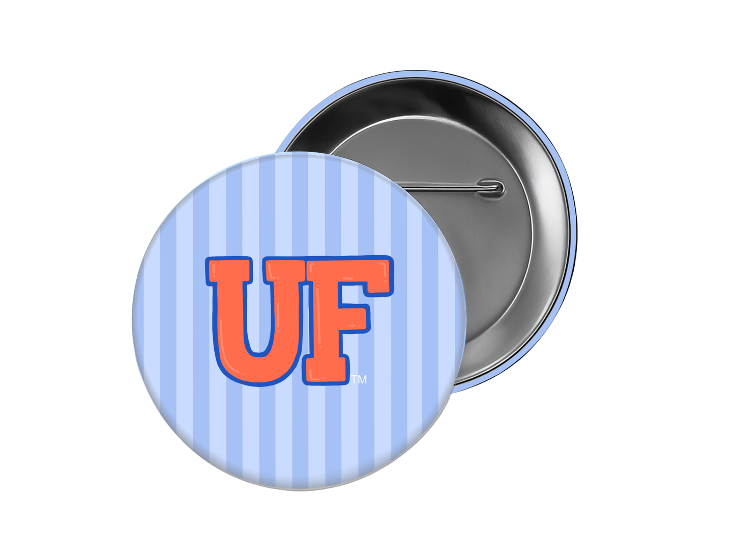 University of Florida - Blue Striped UF Button