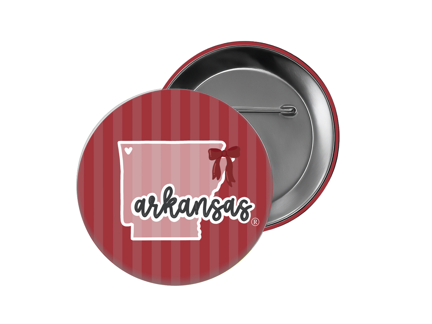 University of Arkansas - State Arkansas Button