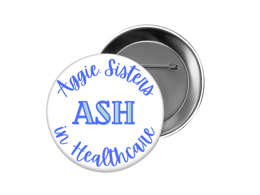 ASH Blue Preppy Button