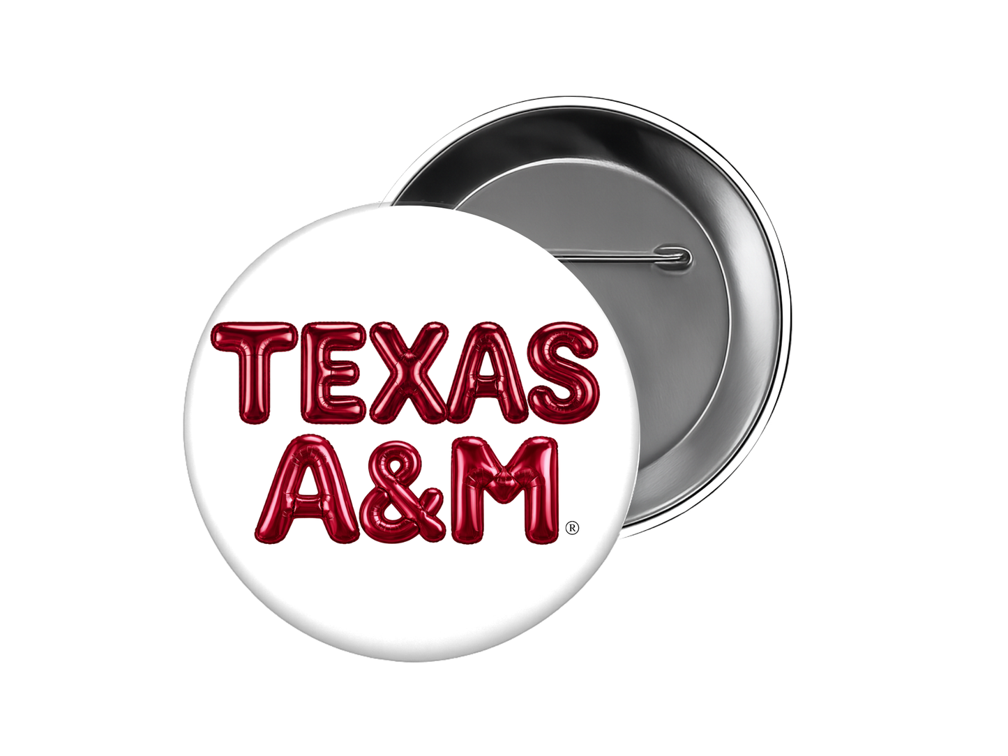 Texas A&M - Maroon A&M Balloon Button