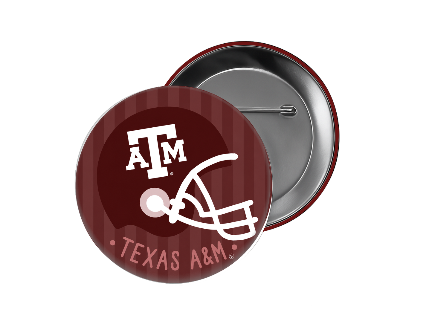 Texas A&M - Go Aggies Helmet Button