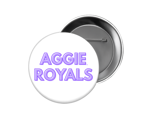 Purple Aggie Royals Button