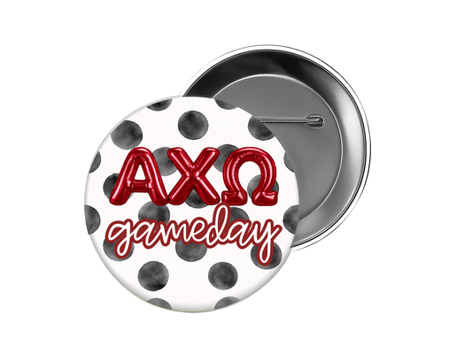 Alpha Chi Omega - Black Polka Dot Gameday