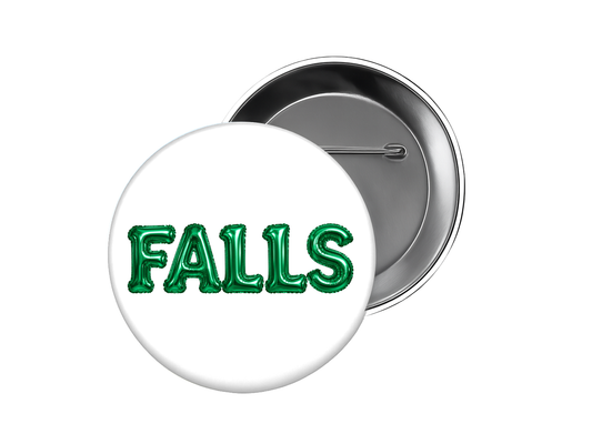 Clear Falls High School Button – Green Falls Balloon Button