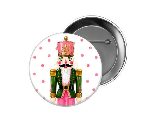 Polka Dot Nutcracker Button