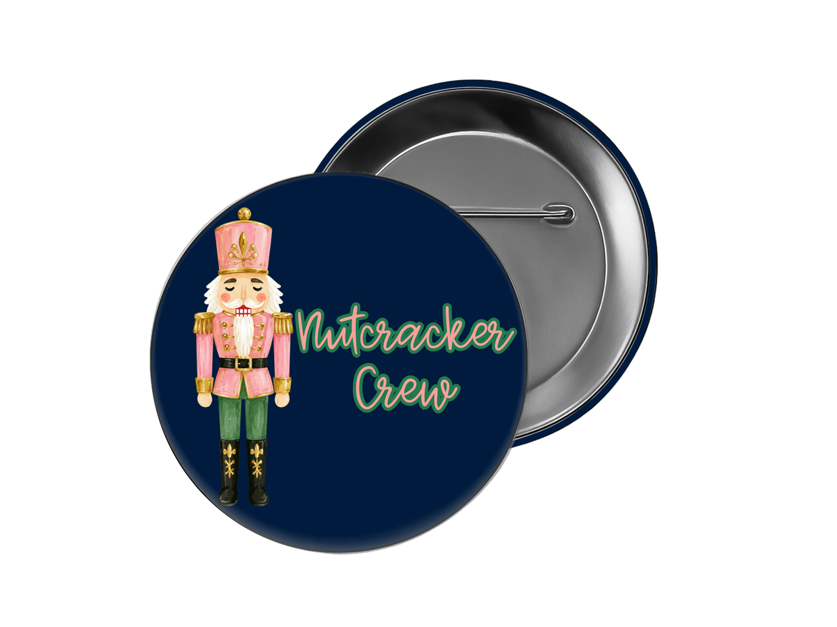 Navy Nutcracker Crew Button