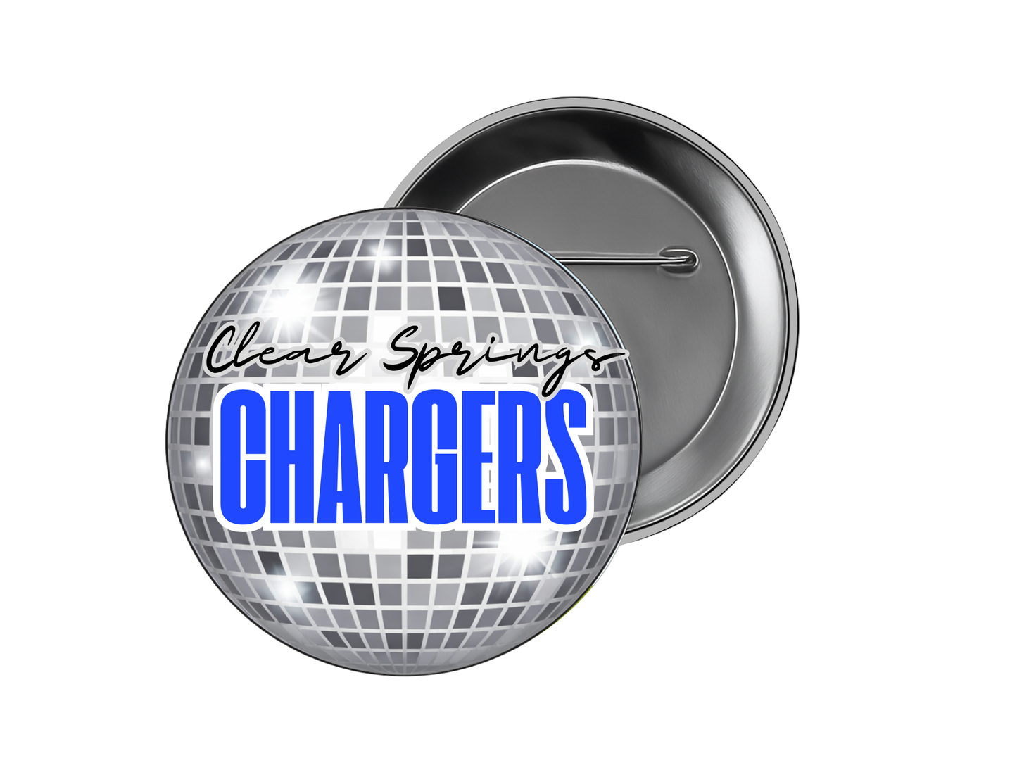 Clear Springs High School Button – Disco Chargers