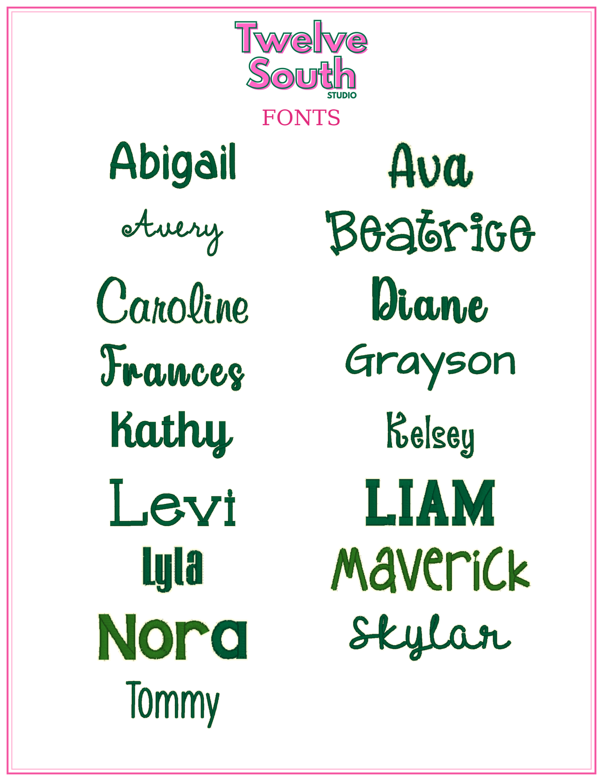 Embroidered Monogram Bouquet Sash with Names