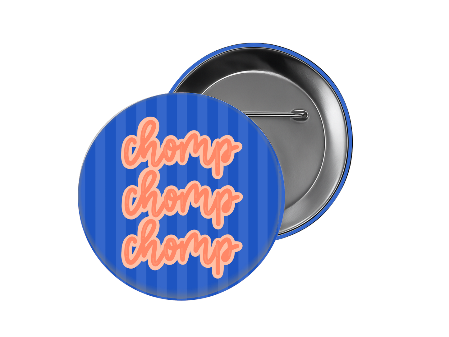 Gators Chomp Button – Mascot Spirit Design (Custom Colors Available)