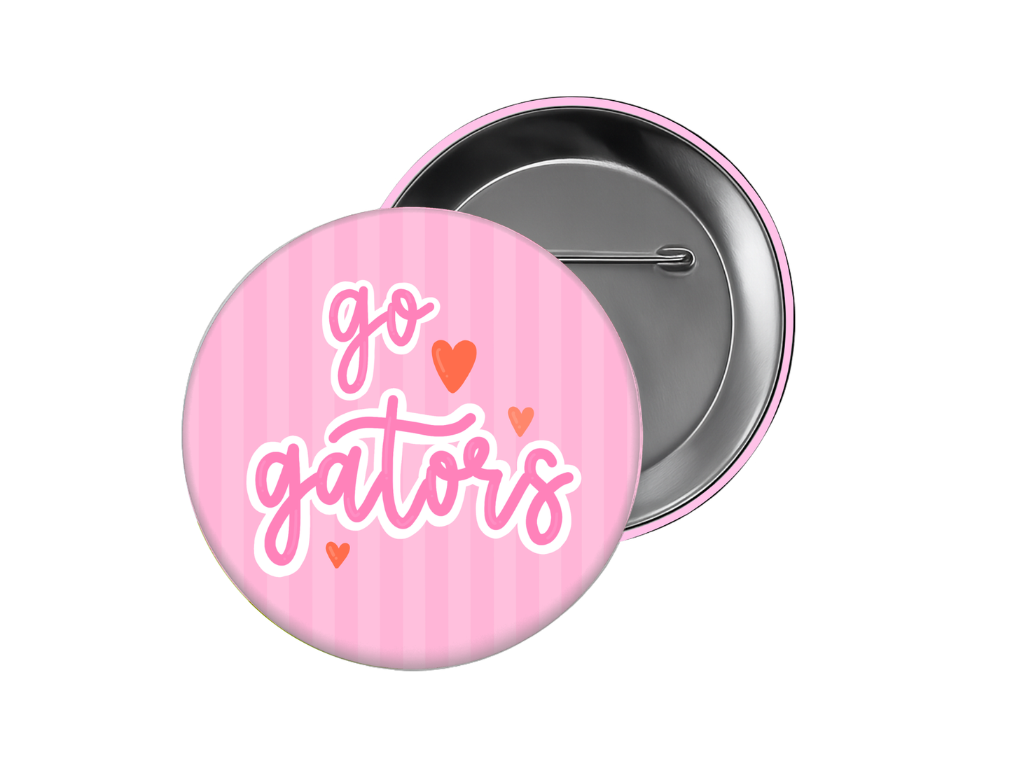 Go Gators Button – Mascot Spirit Design (Custom Colors Available)