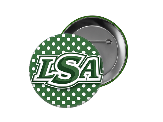 Lutheran South School Button – Polka Dot
