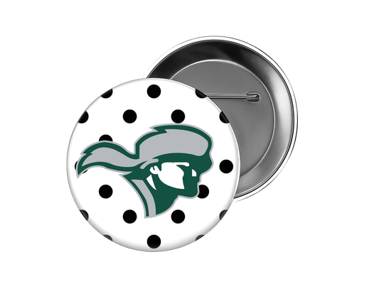 Lutheran South School Button – Polka Dot Pioneer