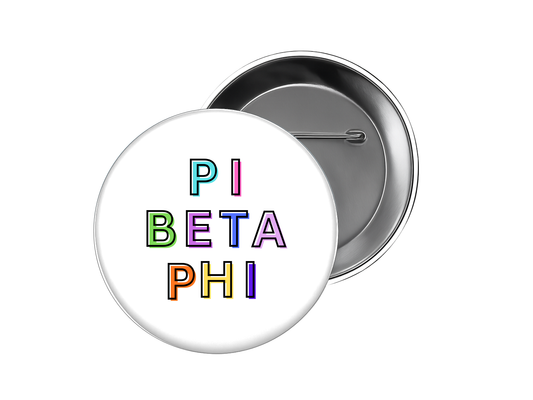 Pi Beta Phi - Color Pop Button
