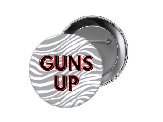 Texas Tech - Zebra Guns Up Button
