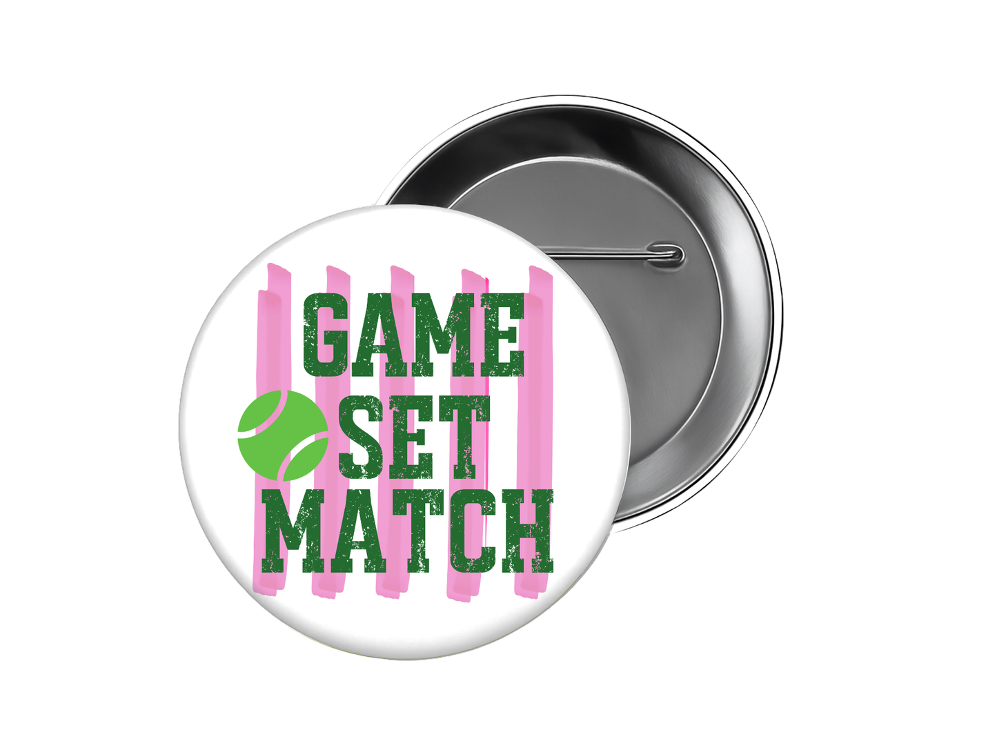 Tennis Button – Game Set Match