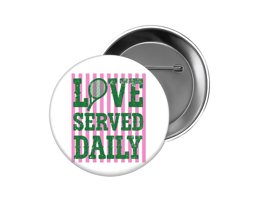 Tennis Button – Love Served Daily