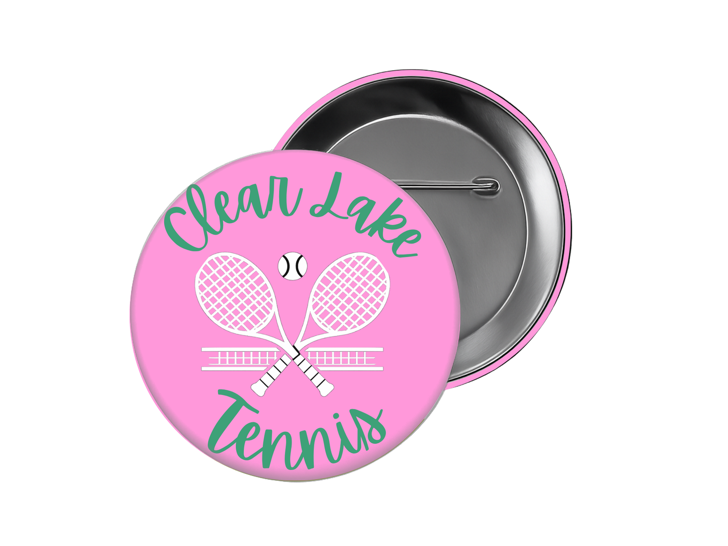 Tennis Button – Custom Team Name