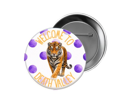 Welcome to Death Valley Button – Mascot Spirit Design (Custom Colors Available)