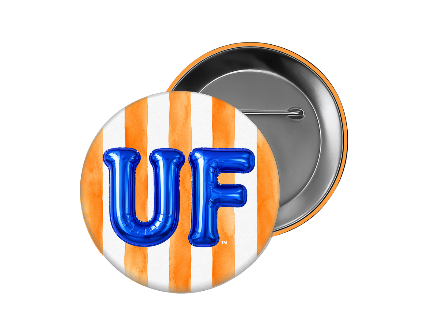 University of Florida - Orange Stripe UF Balloon Button