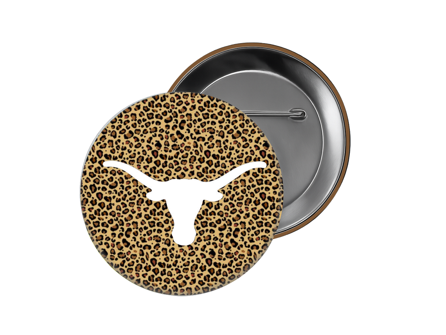 University of Texas - Longhorn Leopard Button