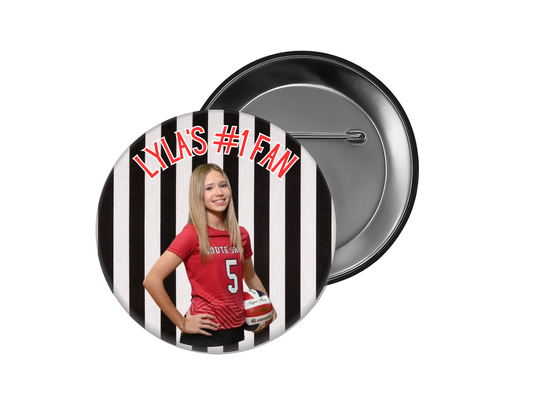 Photo Button – #1 FAN Customizable Button